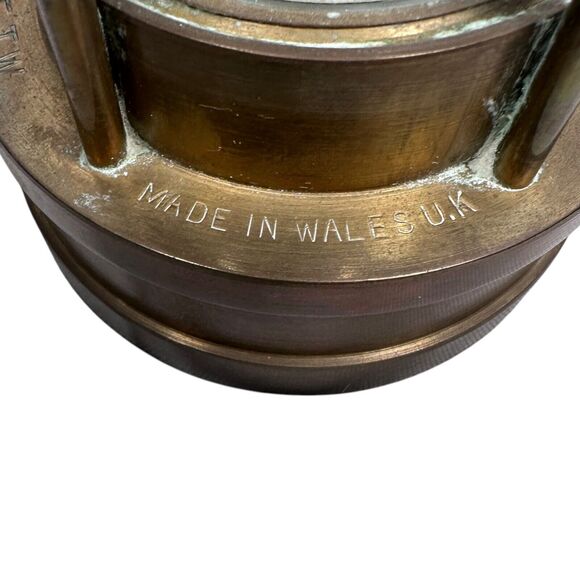 Vintage E Thomas & Williams Cambrian Miner's Oil Lamp Brass 5 Digit Serial 23103 - Picture 10 of 11